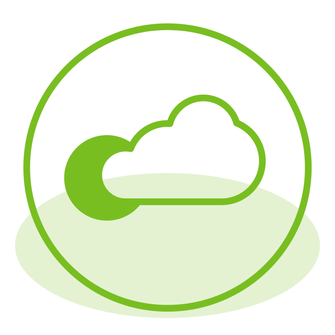 shade loving turfgrass icon