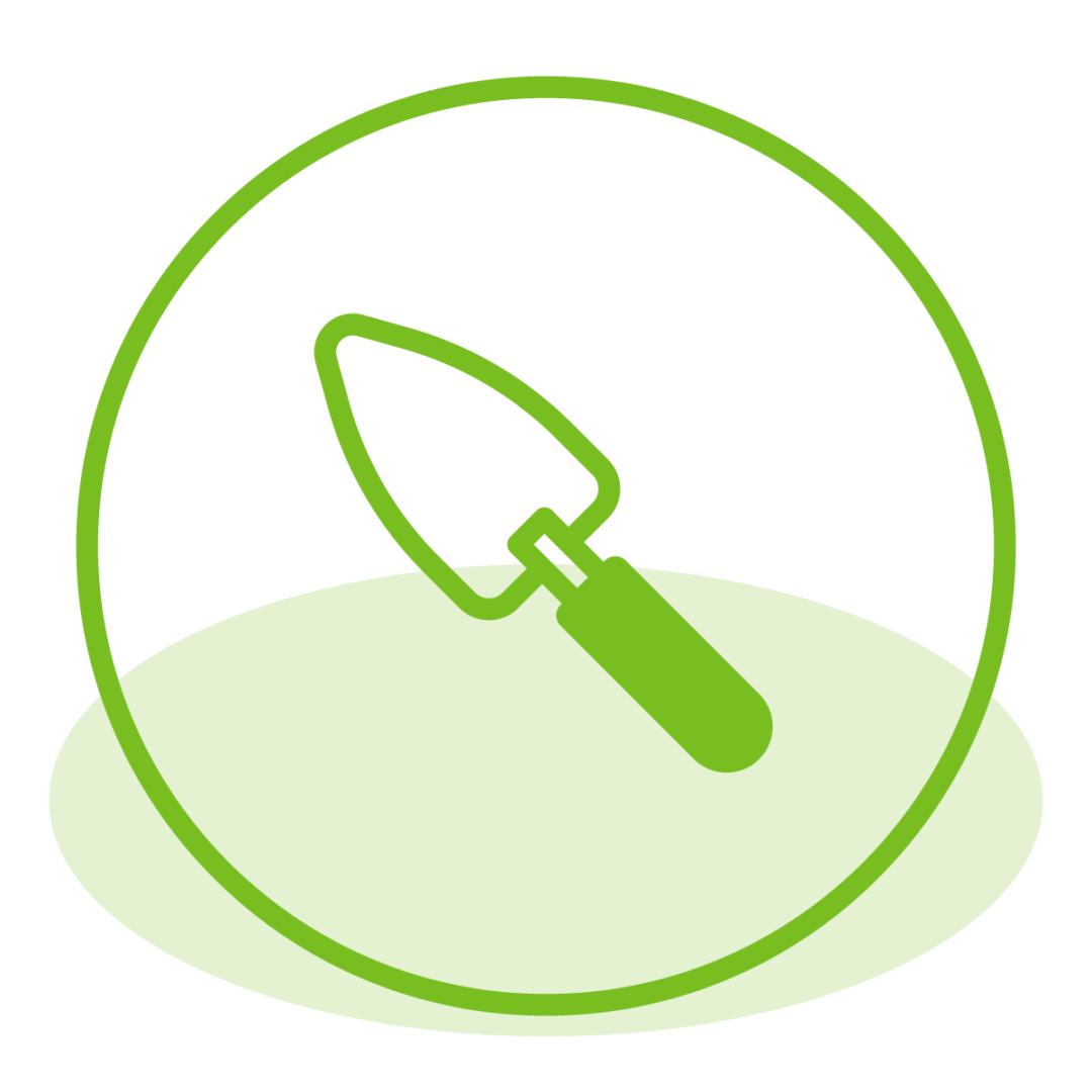 low maintenance turfgrass icon