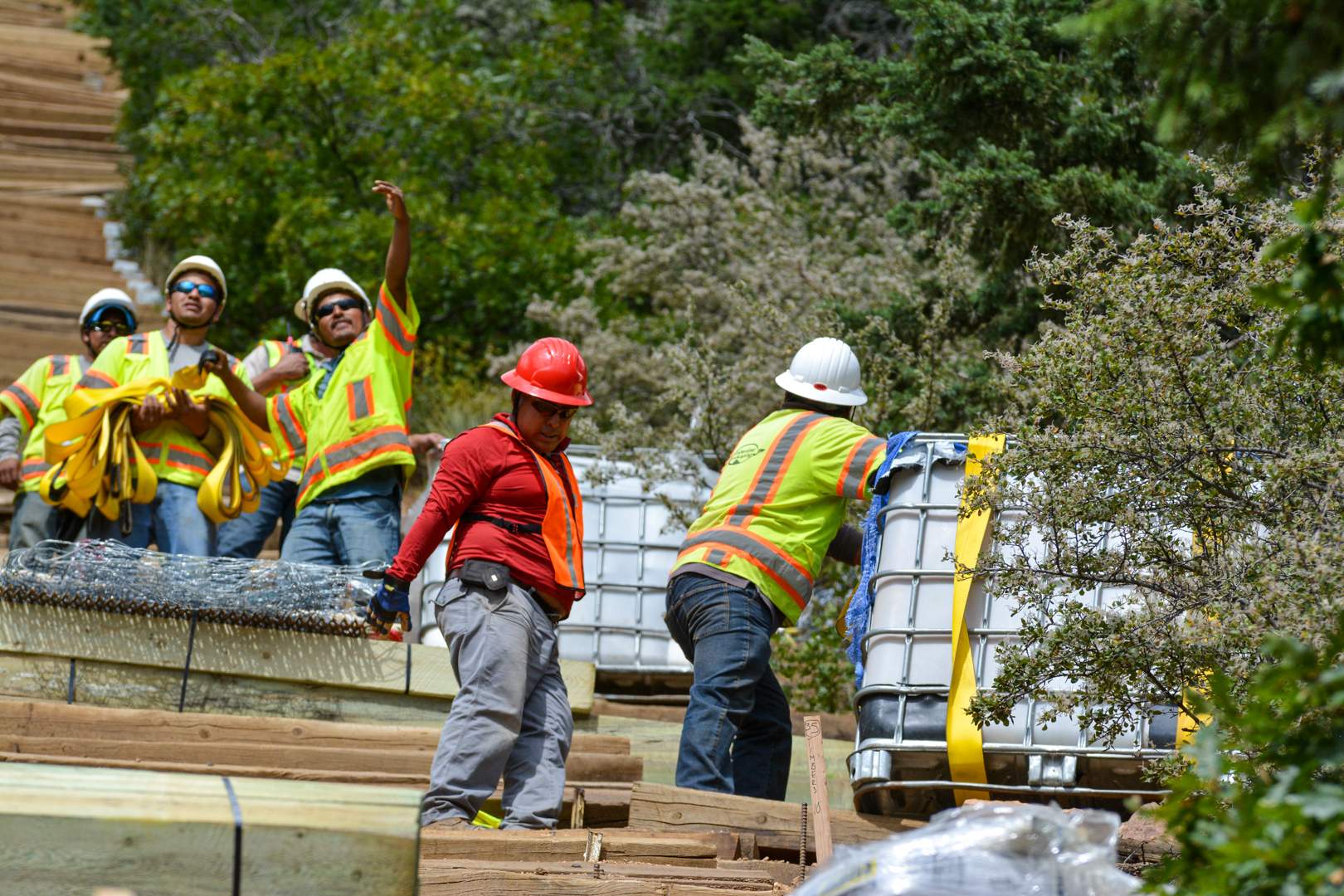 Rebuilding the Manitou Incline - Crews work on Phase II