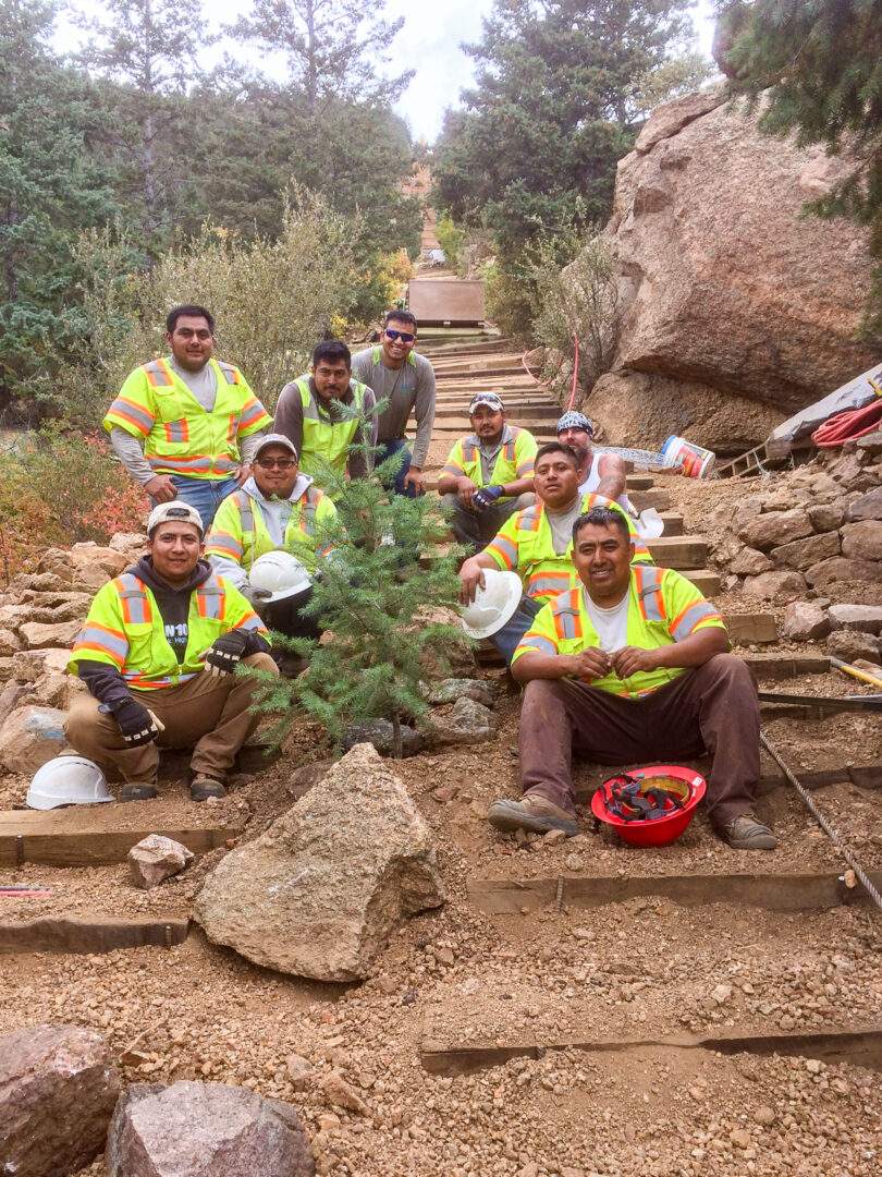 The Crews behind the Manitou Incline Rebuild