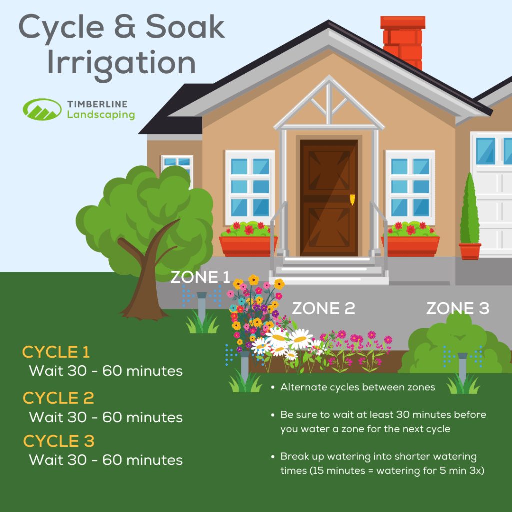 Cycle and Soak Irrigation Infographic
