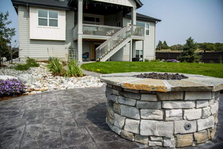 Paved Patio with Fire Pit