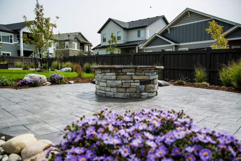 Paved Patio with Fire Pit