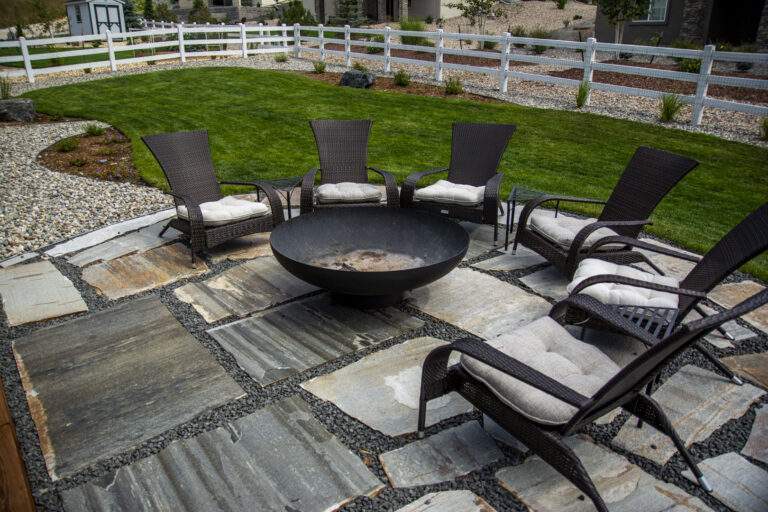 Paver Patio with Fire Pit