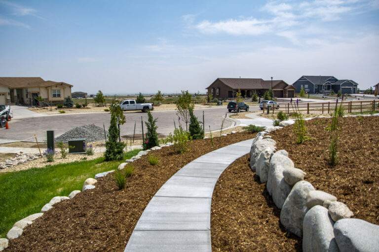 Pathway with Mulch