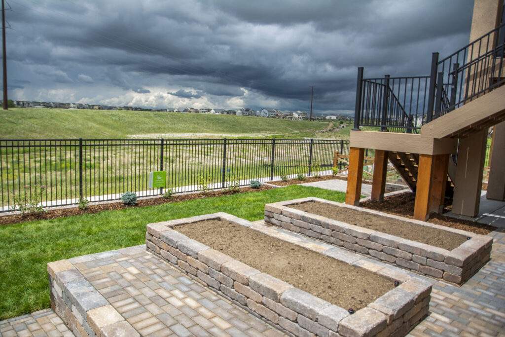 stone raised beds