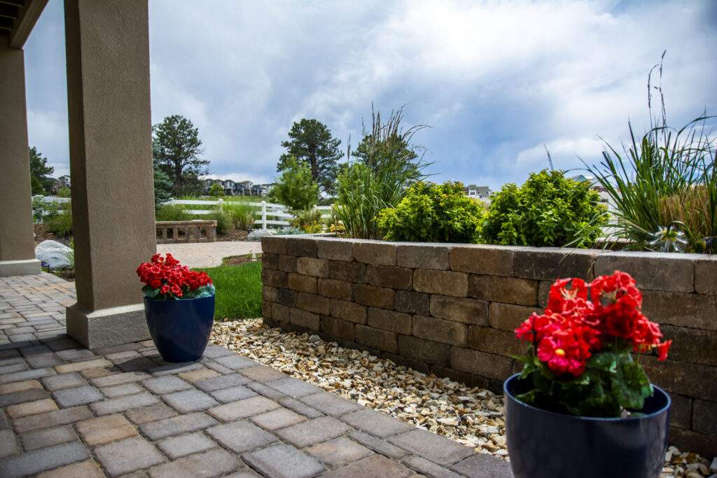stone garden bed