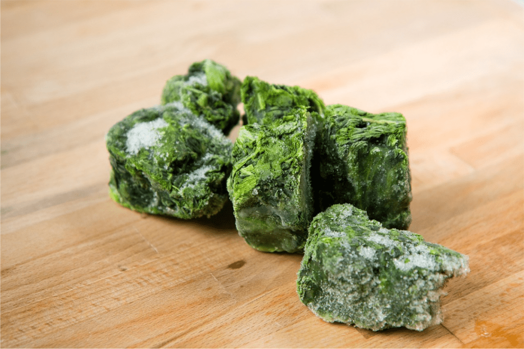 preserving freezing spinach