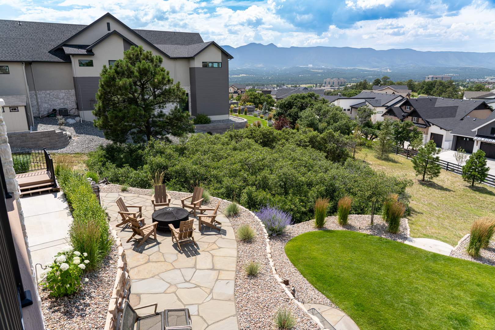 2025 NALP Award Winner - Timberline Landscaping for a Sloped Yard Landscaping Transformation