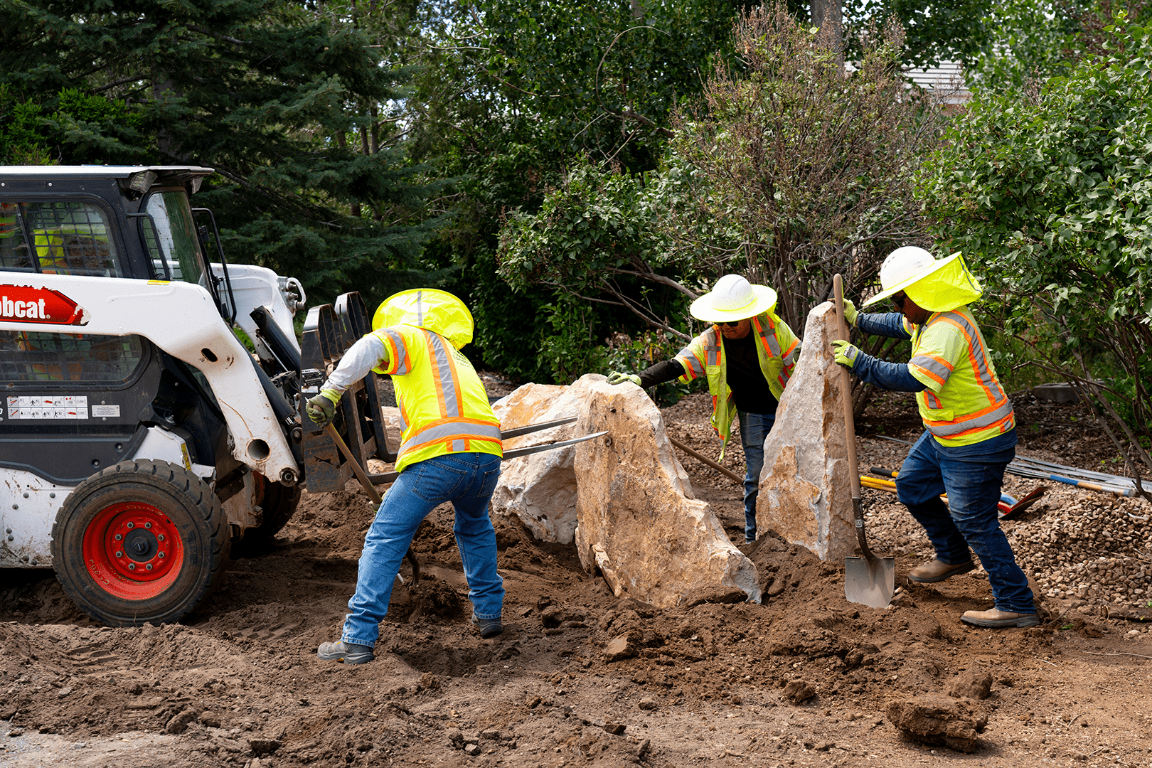 Landscape Crew Working in Colorado Springs