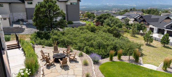 2025 NALP Award Winner - Timberline Landscaping for a Sloped Yard Landscaping Transformation