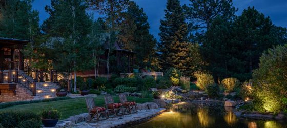 Luxury Outdoor Lighting at a Colorado Springs Estate